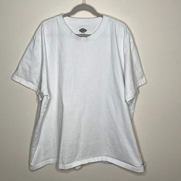 Dickies T-Shirt Men’s 4XL White Short Sleeve Crew Neck Workwear Tee - Picture 1 of 5